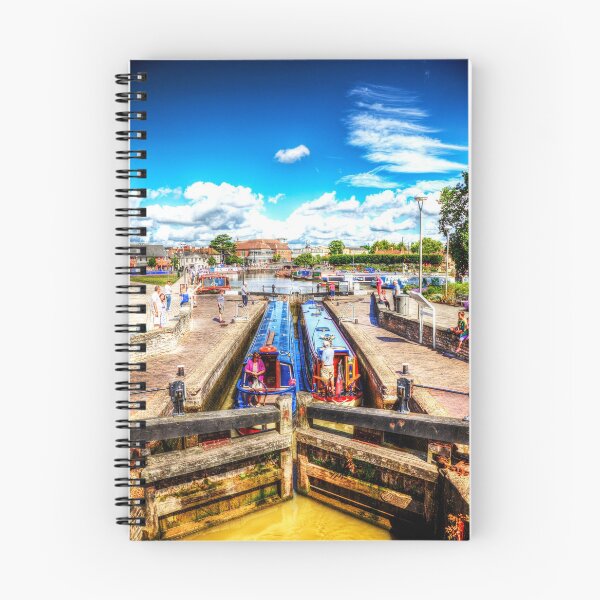 Item preview, Narrow Boats In Lock, Stratford Upon Avon River Avon designed and sold by Paul Thompson Photography.