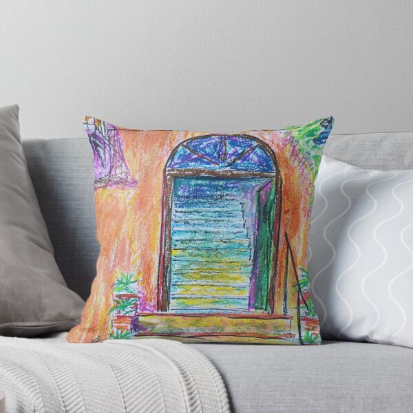 Item preview, Oil Pastels Sketch - Farmhouse Entrance. 2016 designed and sold by Igor Pozdnyakov.