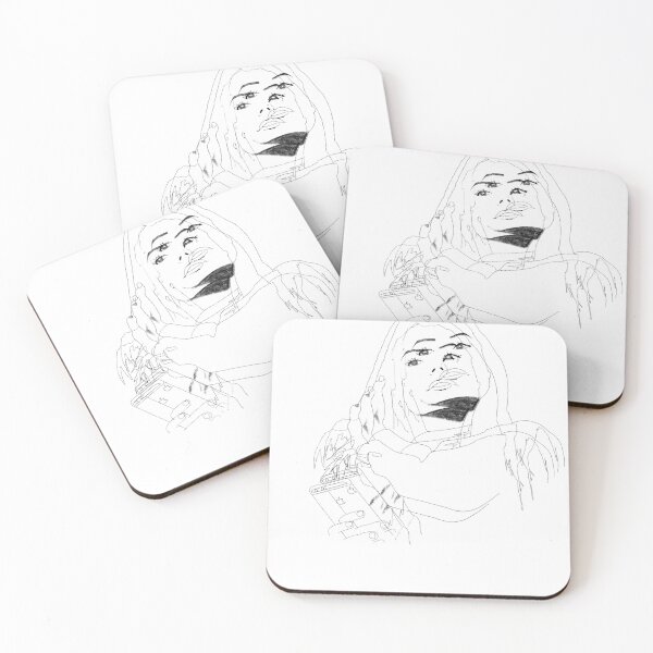 Item preview, Carol Cabrino (double lines drawing) by Beautifutebol designed and sold by Beautifutebol.