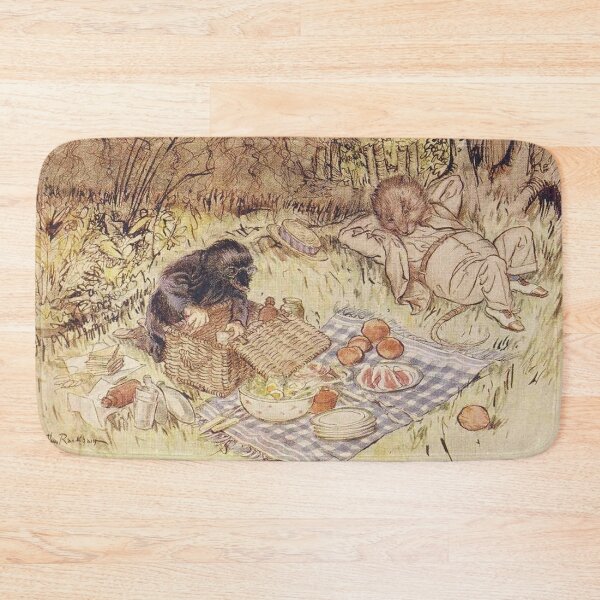Item preview, Ratty and Mole on a picnic Wind in the Willows illustration - Arthur Rackham designed and sold by Vintage Designs +.