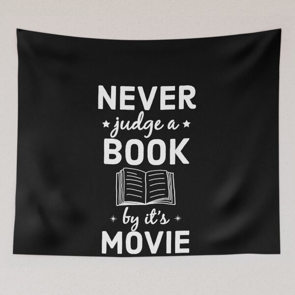 Item preview, Never Judge A Book By Its Movie Literary Gift For Teachers designed and sold by AwesomeWorld1.
