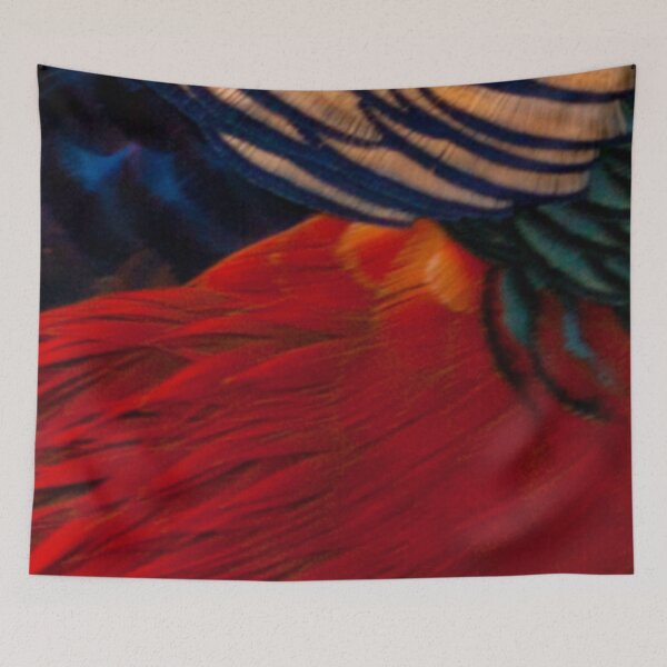 Item preview, Magnificent Red Golden Chinese Pheasant 2 - feathers, plumage, close up.  designed and sold by JellyBeenzz.