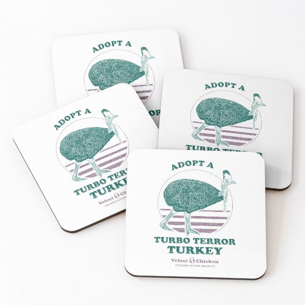 Item preview, Adopt A Mighty Turbo Terror Turkey - Veloci-Chicken Preservation Society designed and sold by Yipptee Shirts.