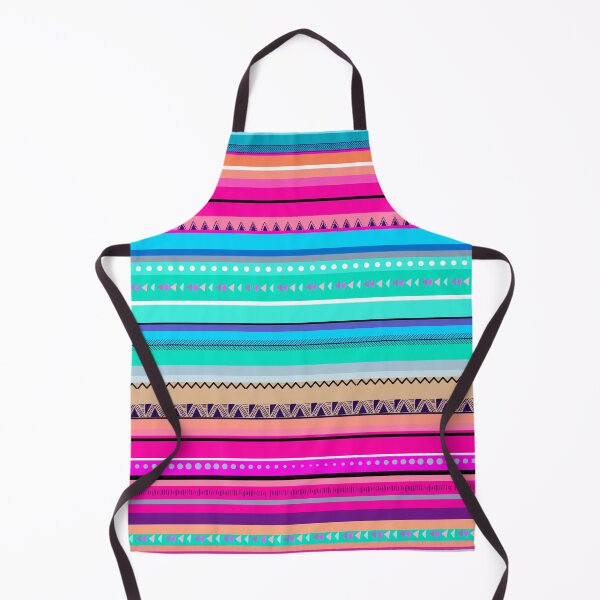 Item preview, Poncho inspired magenta, blue, pink strips  designed and sold by IONcreatION.