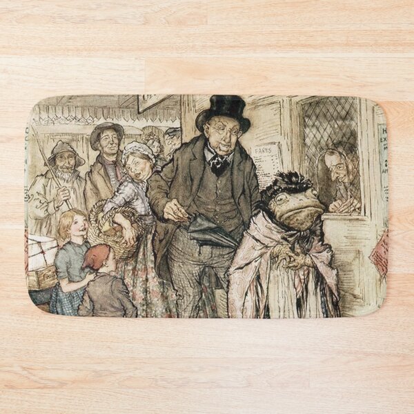 Item preview, Mr Toad dressed as a washer woman Wind in the Willows illustration - Arthur Rackham designed and sold by Vintage Designs +.