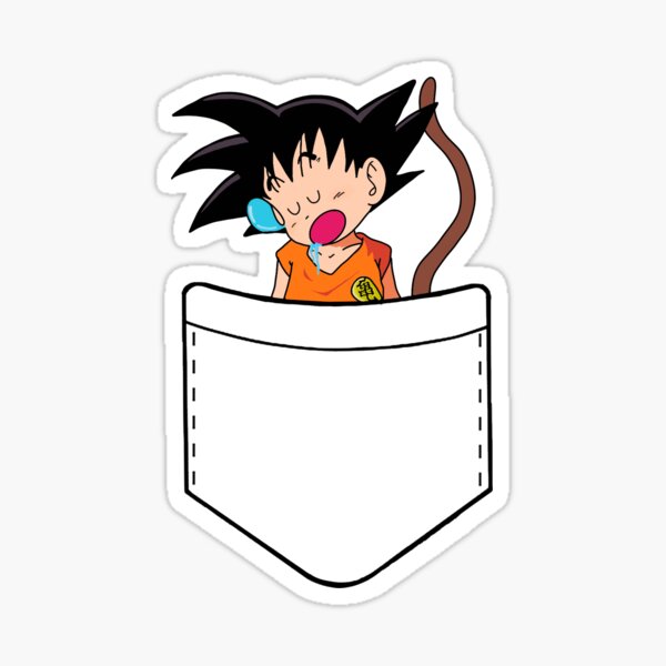 Adesivo Goku Baby Dragon Ball 10cmx15cm Geek Nerd Desenho