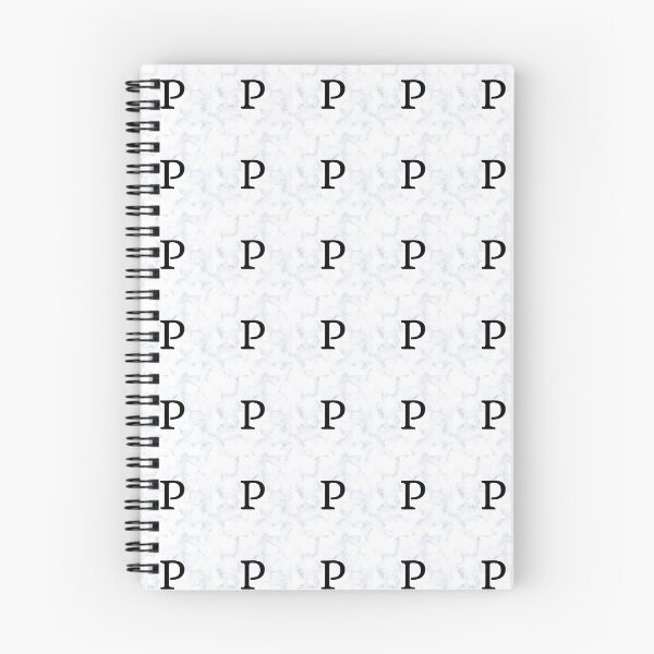 Item preview, Letter P Initial White and Gray Marble Background designed and sold by Shir-designs.