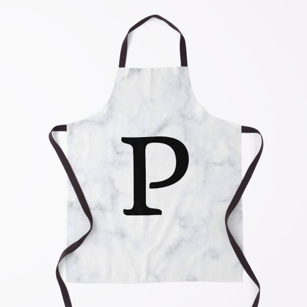 Item preview, Letter P Initial White and Gray Marble Background designed and sold by Shir-designs.