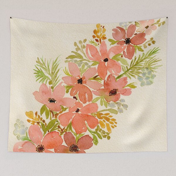Artikelvorschau, Blumen in Rot und Gold entworfen und verkauft von DaisyGirlDesign.
