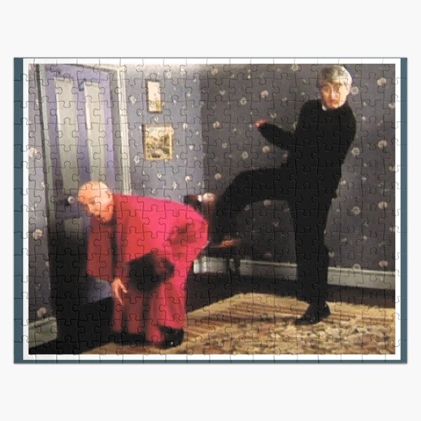Father Ted - Framed Picture of Bishop Brennan Being Kicked up the Arse Jigsaw Puzzle