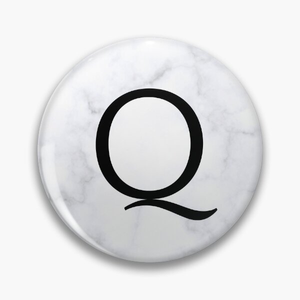 Item preview, Letter Q Initial White and Gray Marble Background designed and sold by Shir-designs.