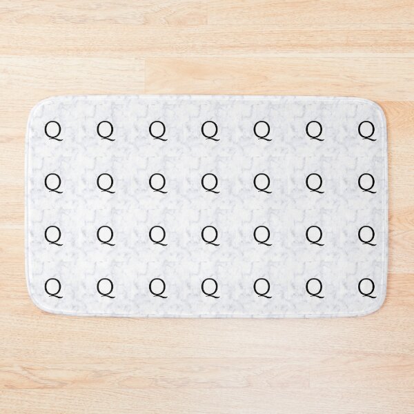 Item preview, Letter Q Initial White and Gray Marble Background designed and sold by Shir-designs.