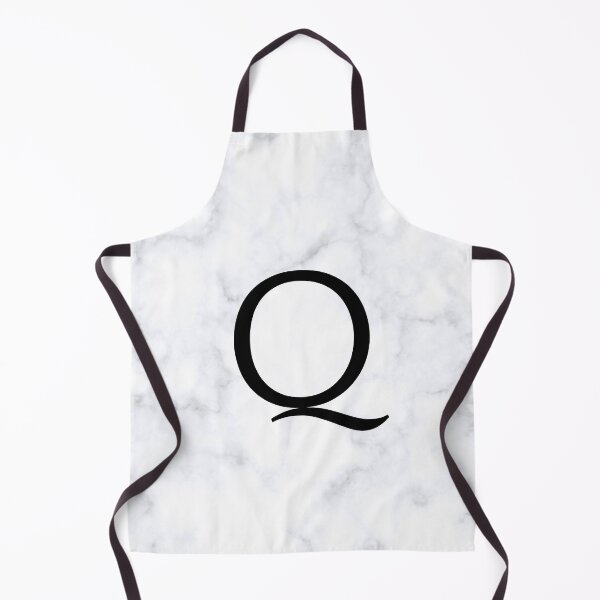 Item preview, Letter Q Initial White and Gray Marble Background designed and sold by Shir-designs.