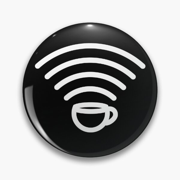 Artikelvorschau, Kaffee- und WLAN-Symbol entworfen und verkauft von Sociojunkie.