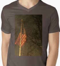 Freezing Flag Men's V-Neck T-Shirt