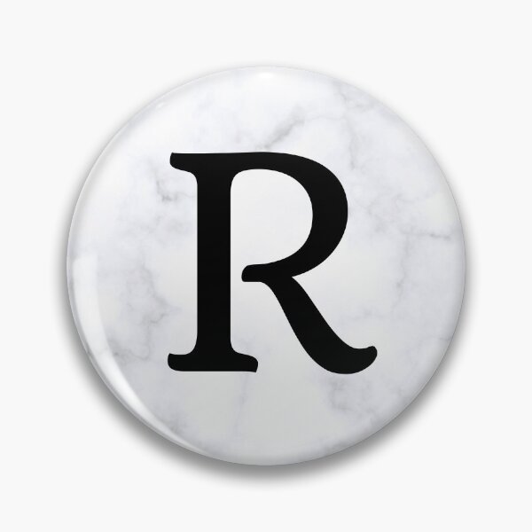 Item preview, Letter R Initial White and Gray Marble Background designed and sold by Shir-designs.