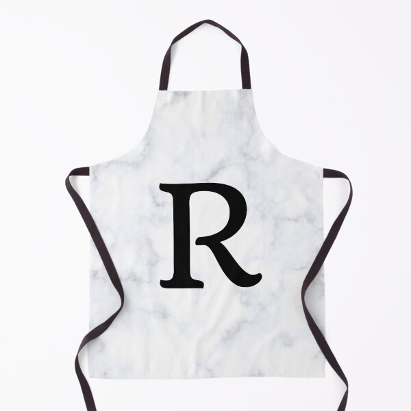 Item preview, Letter R Initial White and Gray Marble Background designed and sold by Shir-designs.