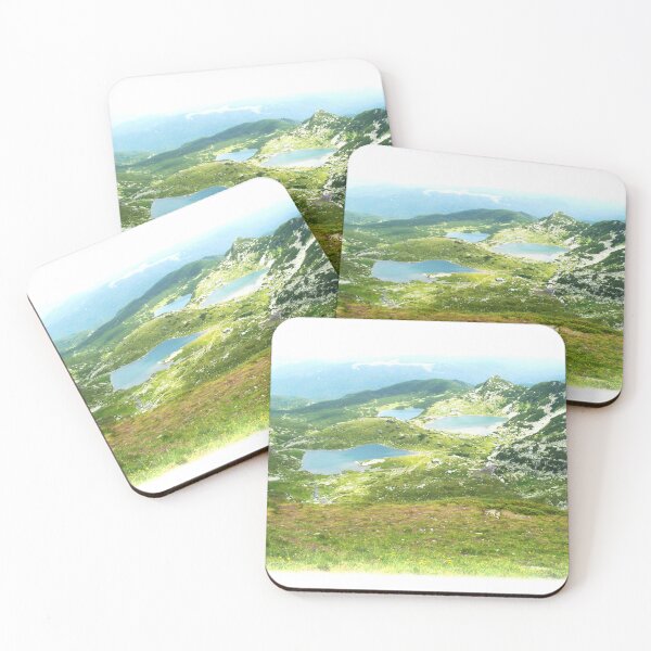 Item preview, Bright Colorful View Of Three Mountain Lakes designed and sold by LuckyKermit.
