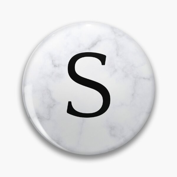 Item preview, Letter S Initial White and Gray Marble Background designed and sold by Shir-designs.