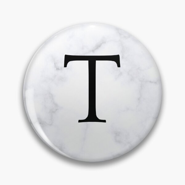 Item preview, Letter T Initial White and Gray Marble Background designed and sold by Shir-designs.
