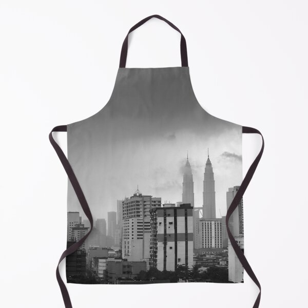 Item preview, Petronas twin towers in rains in monochrome, kuala lumpur, Malaysia, modern art, wall art, print, personalised gifts, custom printed gifts, designed and sold by CameraDesign.