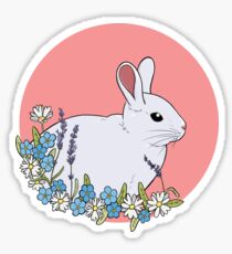 weißer Hase Sticker