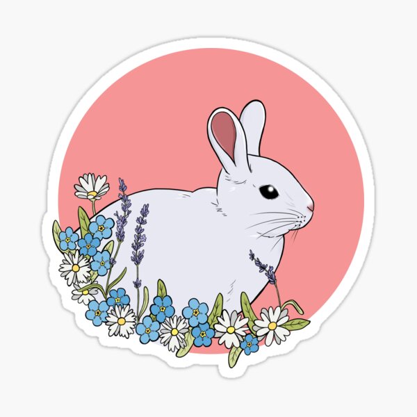 White Rabbit Sticker