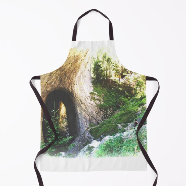 Item preview, Vivid Photo Of A Big Rock And Coniferous Trees designed and sold by LuckyKermit.