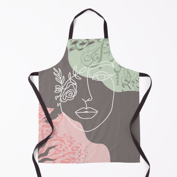 Item preview, Line art flower girl - Mint & Strawberry designed and sold by TheOpulent.