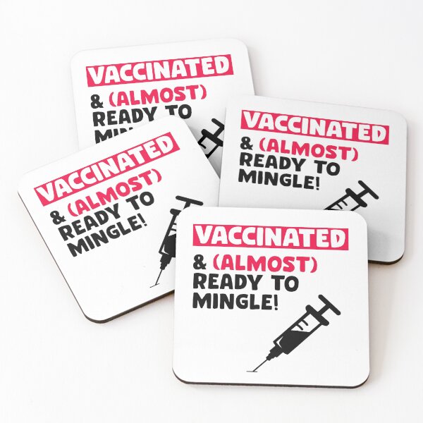 Item preview, Vaccinated & Almost Ready To Mingle, Jabbed Vaccine proud For Pro vaccinated, Nurses Doctor's  designed and sold by StaticTee.