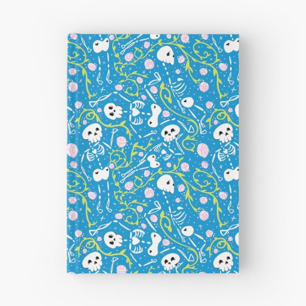 Item preview, Skeletons in Spring - pacific blue - white designed and sold by BrandNameNerd.