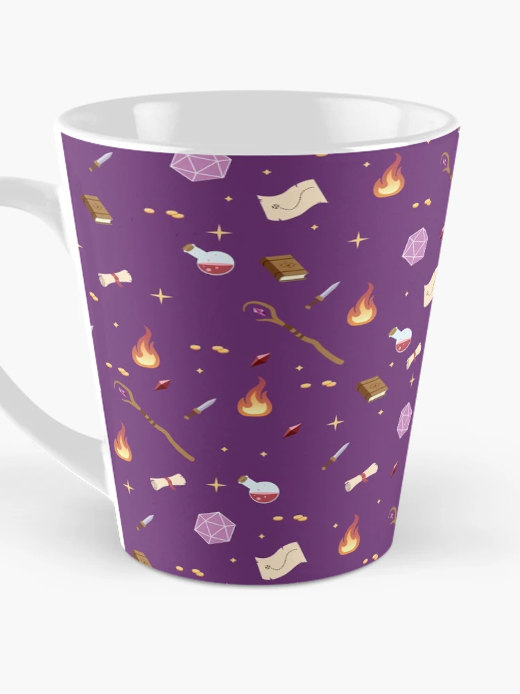 Thumbnail 3 of 4, Coffee Mug, Wizard Pattern designed and sold by MagicCatSmudge.