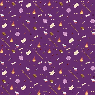 Artwork thumbnail, Wizard Pattern by MagicCatSmudge