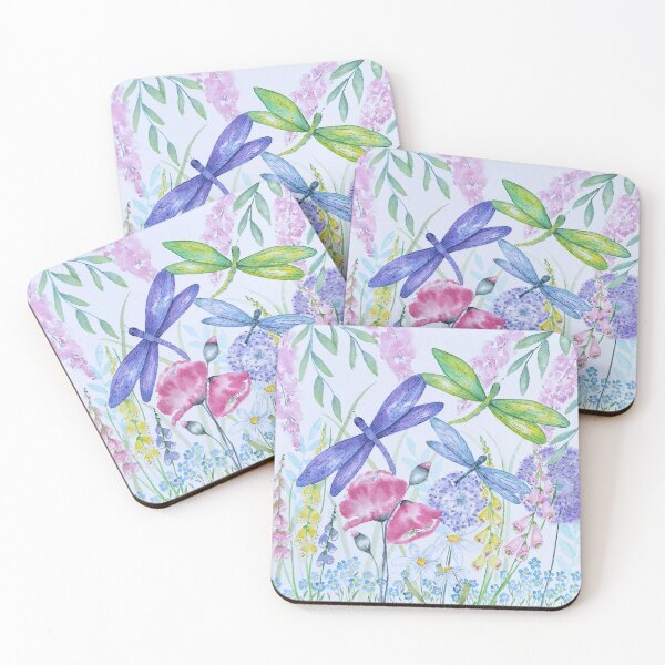Item preview, Dragonflies and flowers designed and sold by Tracy  Churchill.