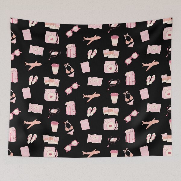 Item preview, PINK AESTHETIC TRAVEL STICKER PACK designed and sold by Happy  Soul Store.