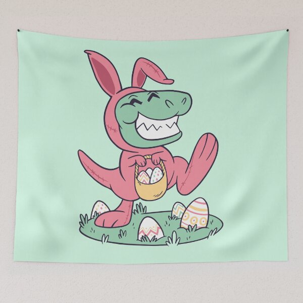Item preview, Easter Bunny T-Rex Cartoon designed and sold by SLAG-Creative.