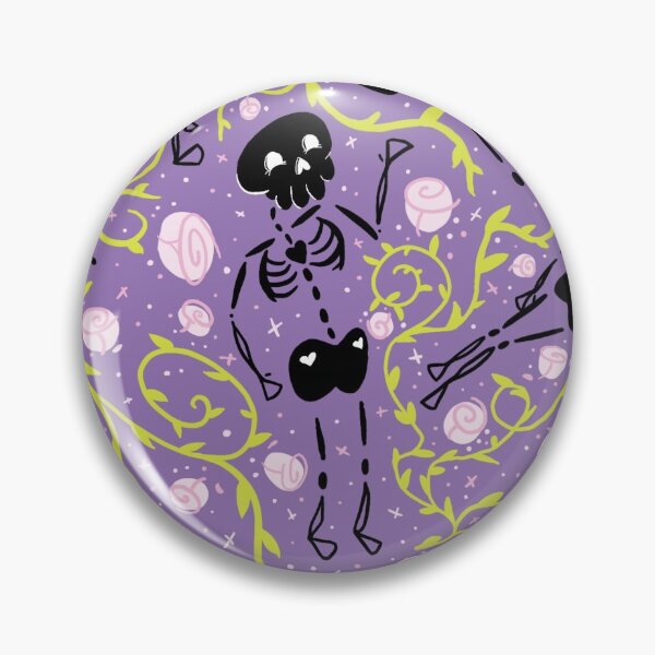 Item preview, Skeletons in Spring - purple mountain majesty - black designed and sold by BrandNameNerd.