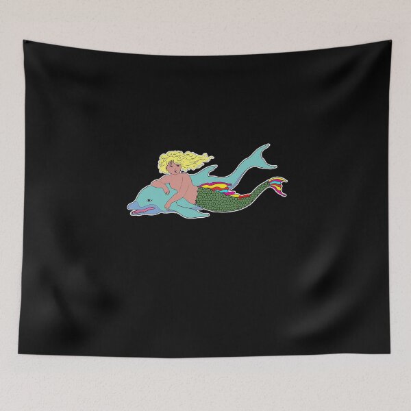 Item preview, Mermaid Swimming With A Dolphin  designed and sold by iamhewho.