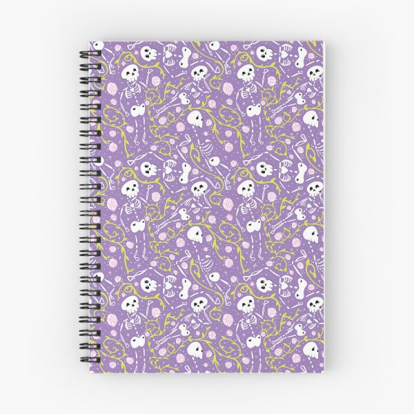 Item preview, Skeletons in Spring - purple mountain majesty - white designed and sold by BrandNameNerd.