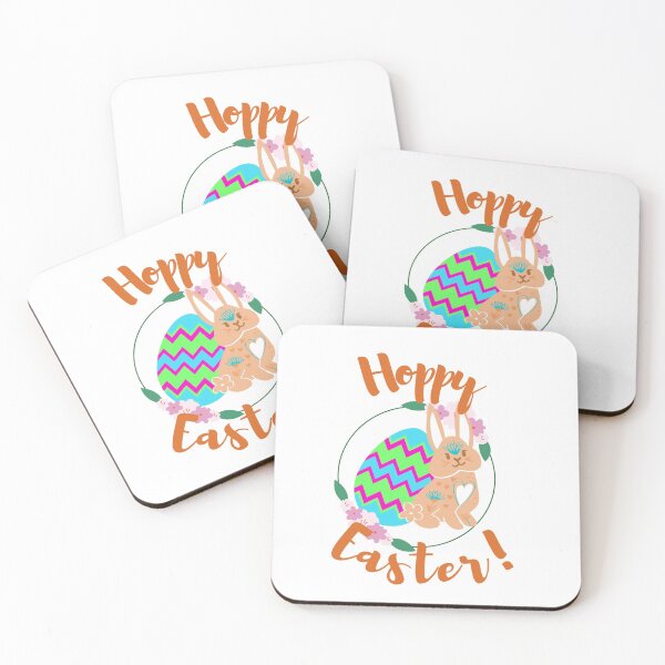 Item preview, Hoppy Easter Easter Eggs and Funny Bunny designed and sold by adriana-holmes.