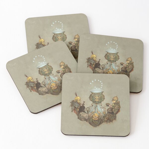 The Eleven Lights by Jon Hodgson Coasters (Set of 4)