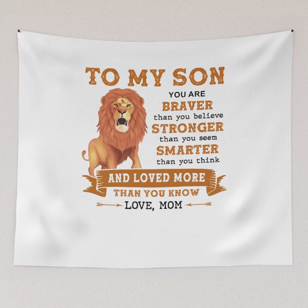 Item preview, To My Son You Are Braver Than You Believe, Stronger Than You Seem, Smarter Than You Think Gift designed and sold by joykart.