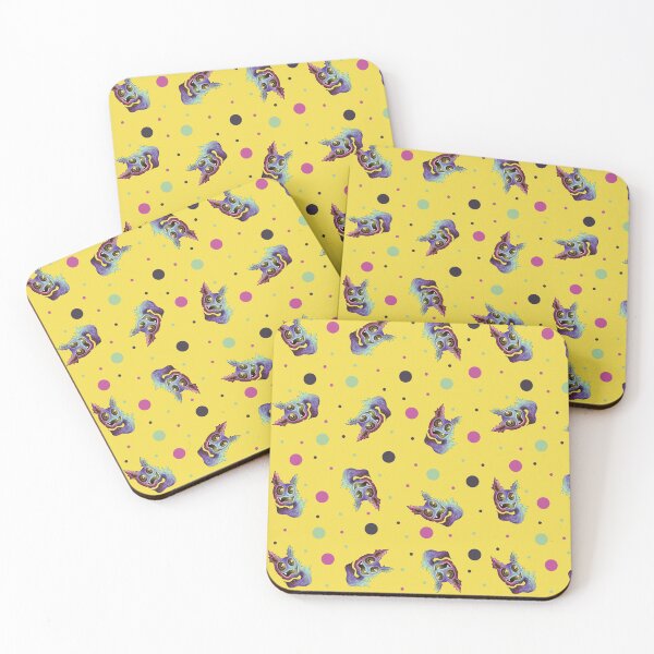 Item preview, Be Weird - creepy cute colorful creature pattern (yellow) designed and sold by zazuzanta.