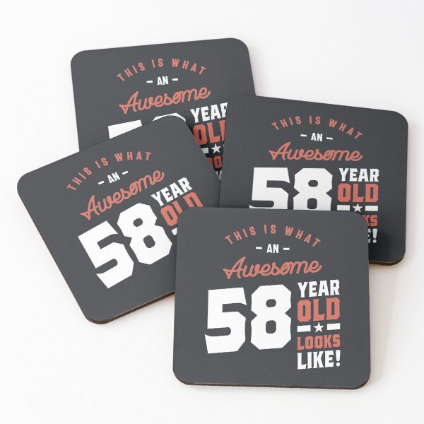 Item preview, 58 Years Old | 58th Birthday Gift Ideas - Mens and Womens  designed and sold by cidolopez.