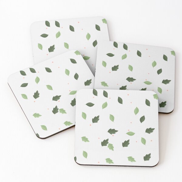 Item preview, Green leaves, blue white background designed and sold by Rixonius.