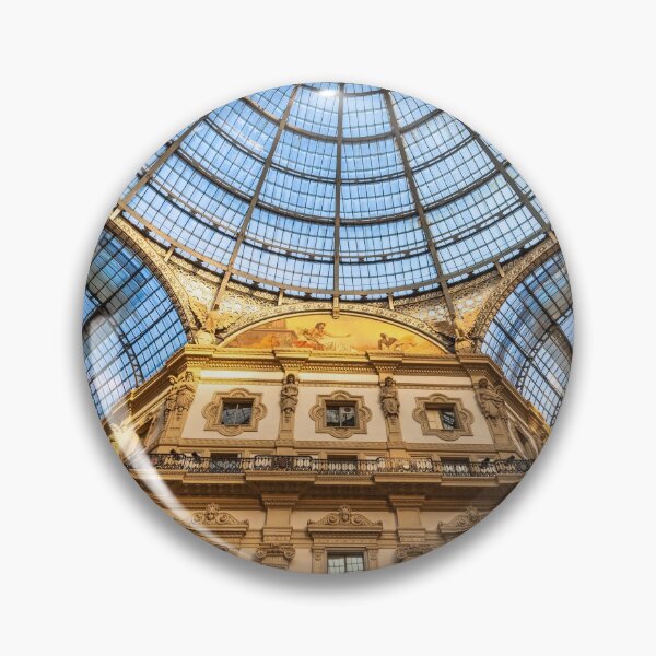 Item preview, Architecture in Milan fashion Gallery, Italy. Dome roof architectural detail. designed and sold by Paolo Modena Photography    -   Fine Italian Art.