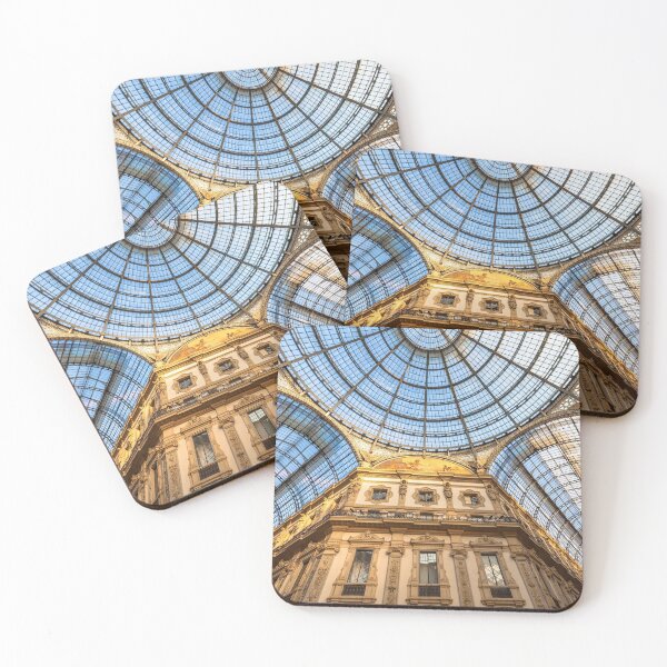 Item preview, Architecture in Milan fashion Gallery, Italy. Dome roof architectural detail. designed and sold by Paolo Modena Photography    -   Fine Italian Art.