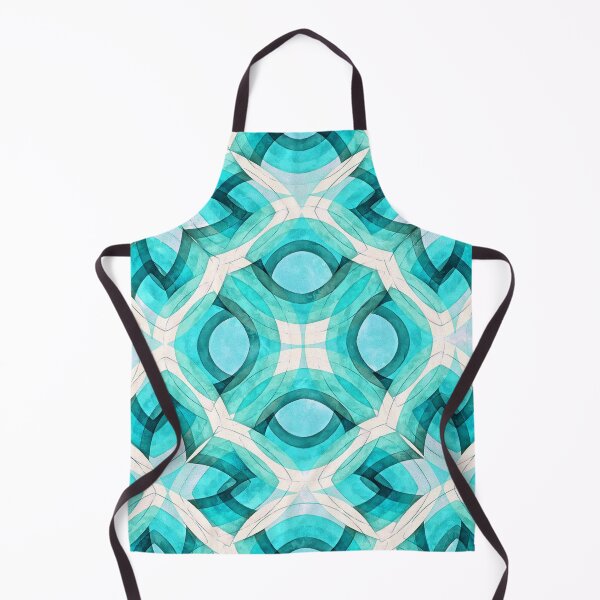Artikelvorschau, Musterüberlappung Retro-Stil in Aquamarinfarben entworfen und verkauft von taiche.