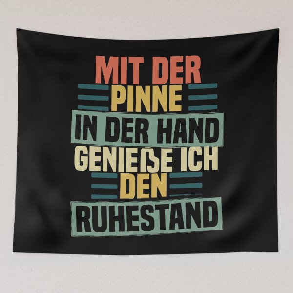 Artikelvorschau, Mit der Pinne in der Hand - Ruhestand entworfen und verkauft von noahs-shop.