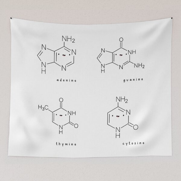 Item preview, Hand Drawn Kawaii DNA Nucleobases ACTG Pack  designed and sold by SofiaSava01.